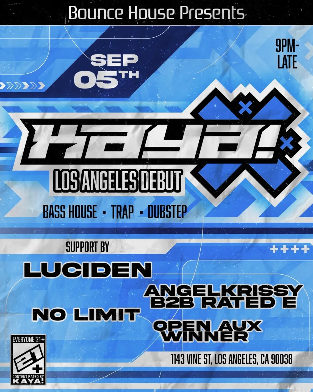 Bounce House Presents — event flyer