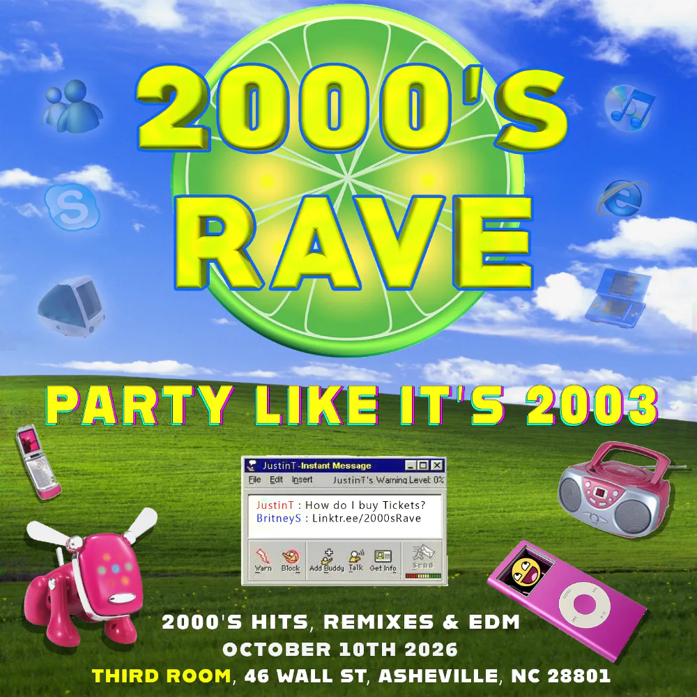 2000s Rave — event flyer