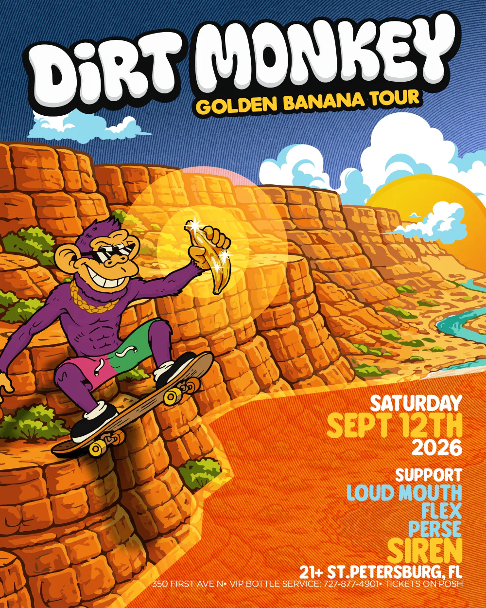 Dirt Monkey — event flyer