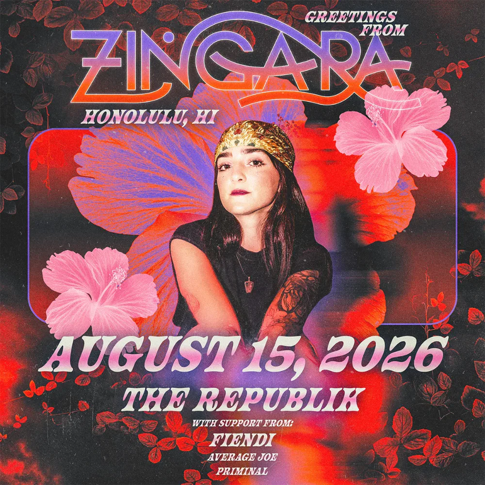 Zingara, Fiendi, Average Joe, Priminal — event flyer