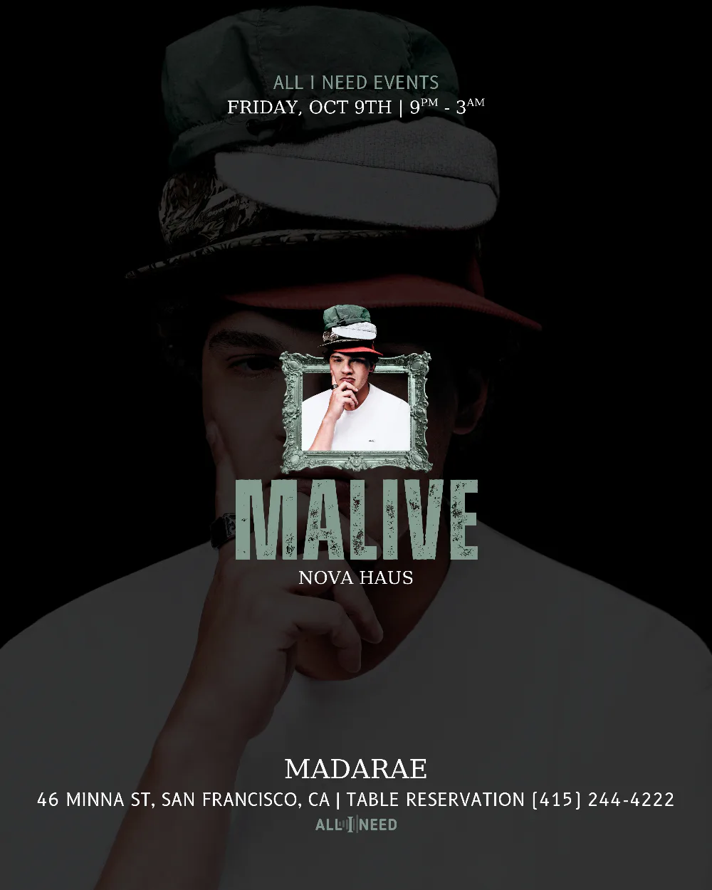 Malive — event flyer