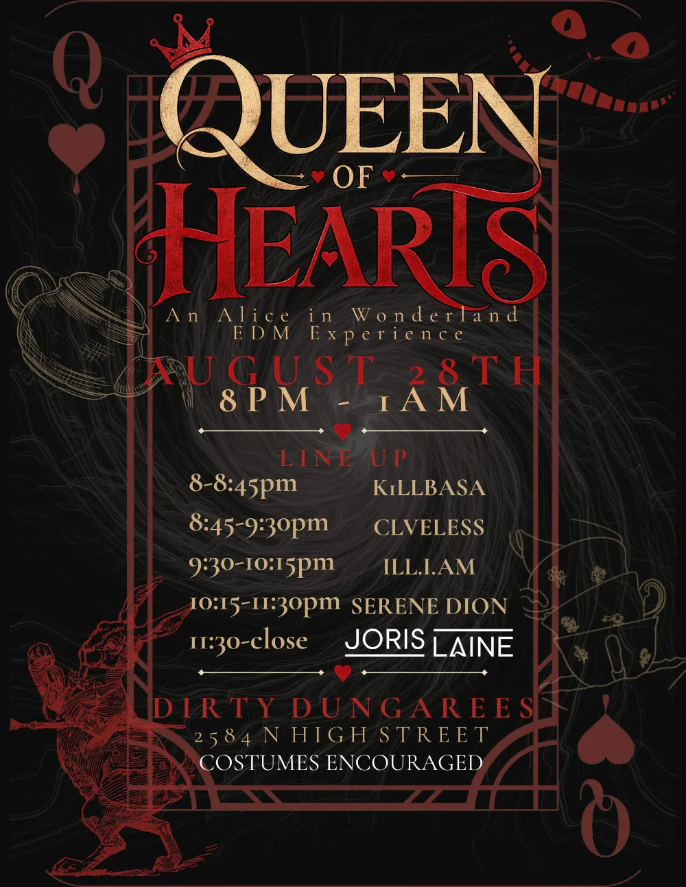 Wonderland Rave — event flyer