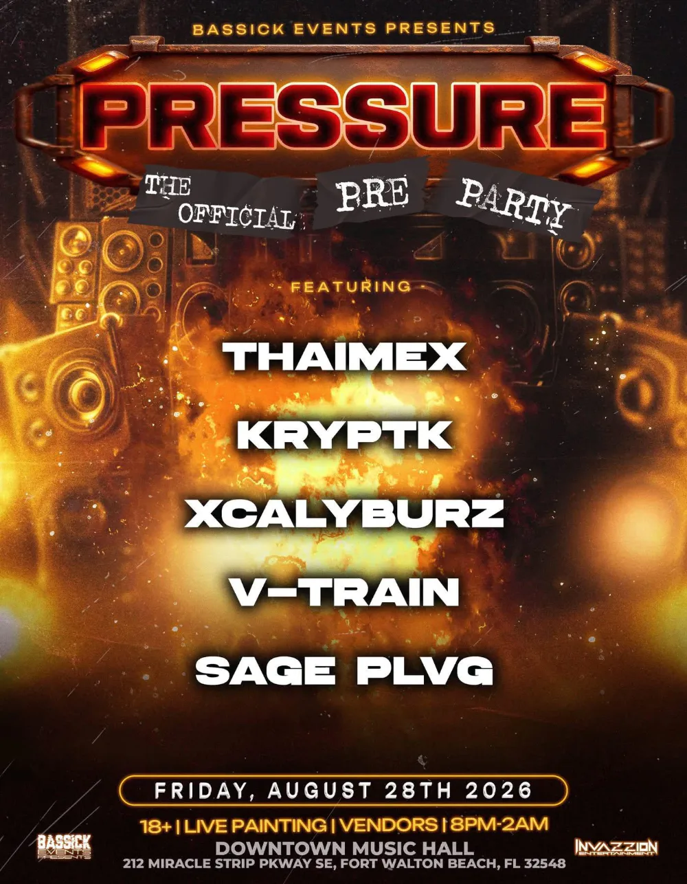 Bassick Events Presents - PRESSURE Pre-Party — event flyer