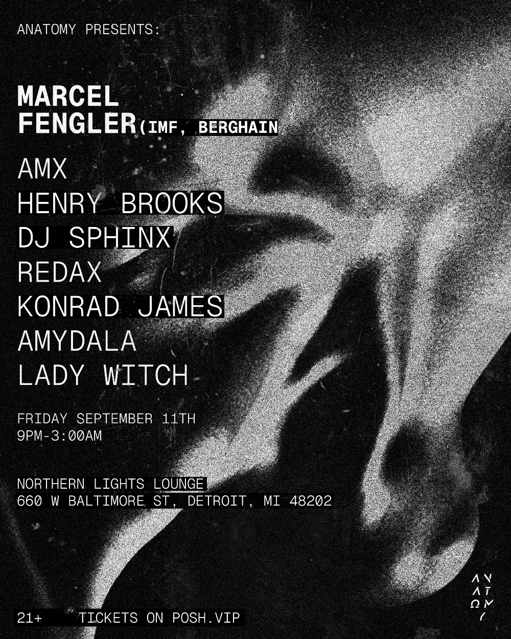 Anatomy Presents — event flyer