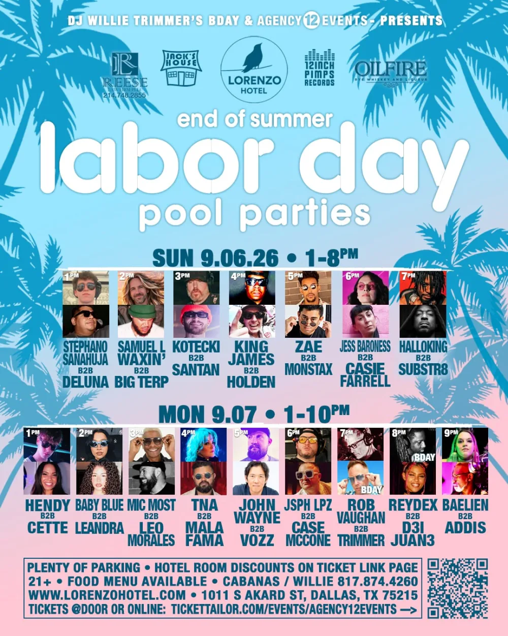 Labor Day pool Monday — event flyer