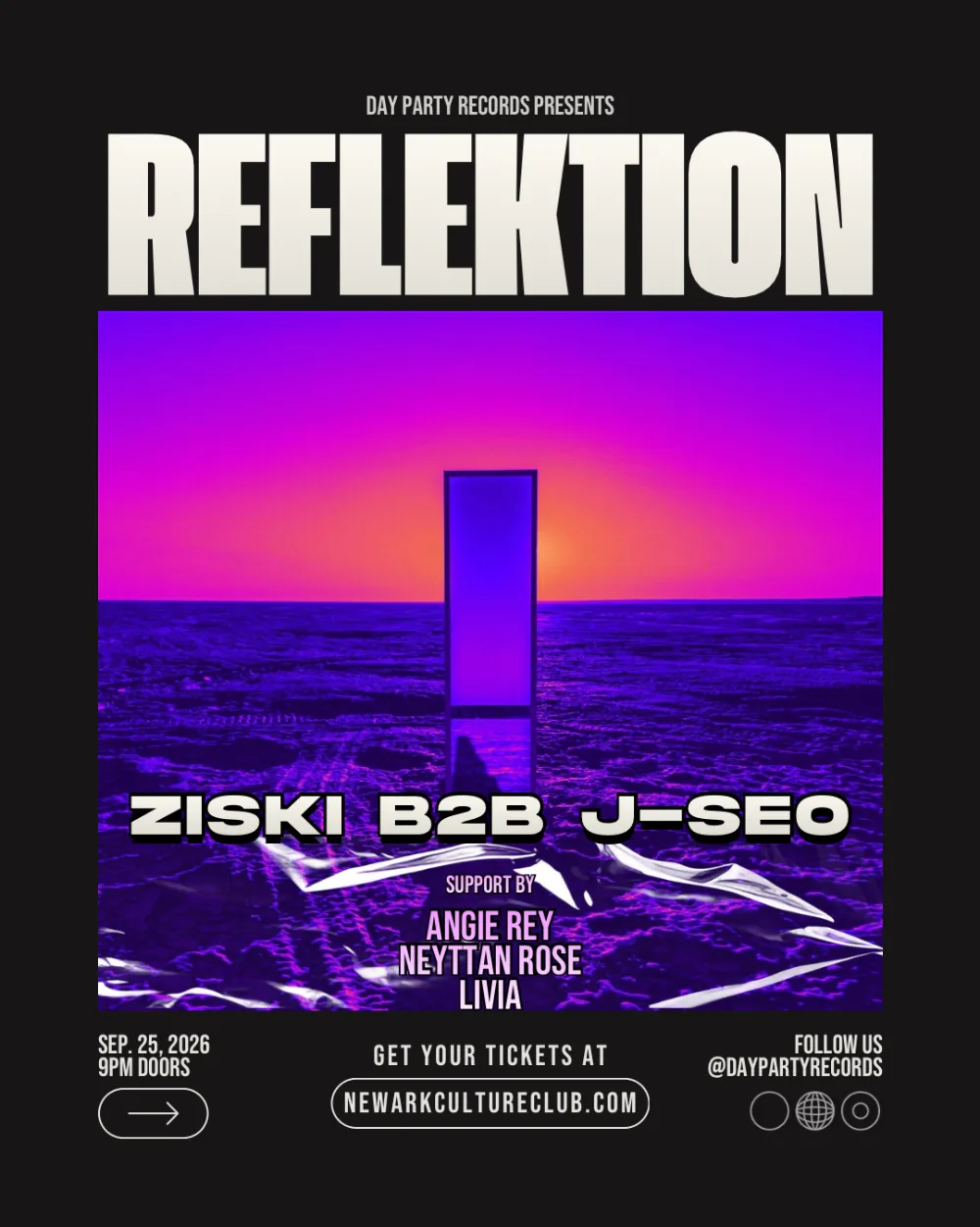 Day Party Records - Reflektion — event flyer