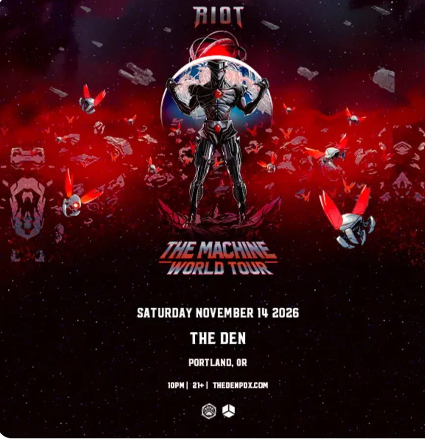 Event flyer for RIOT