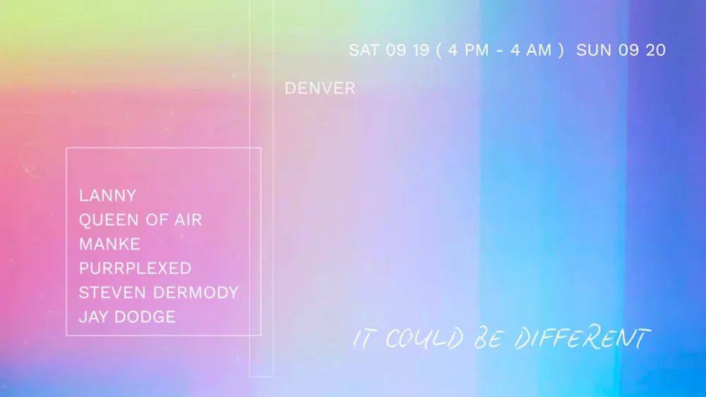 Queen of Air, DJ Purrplexed, Steven Dermody, Josh Manke — event flyer