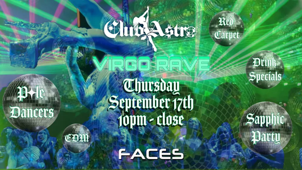 Club A$tro Rave — event flyer