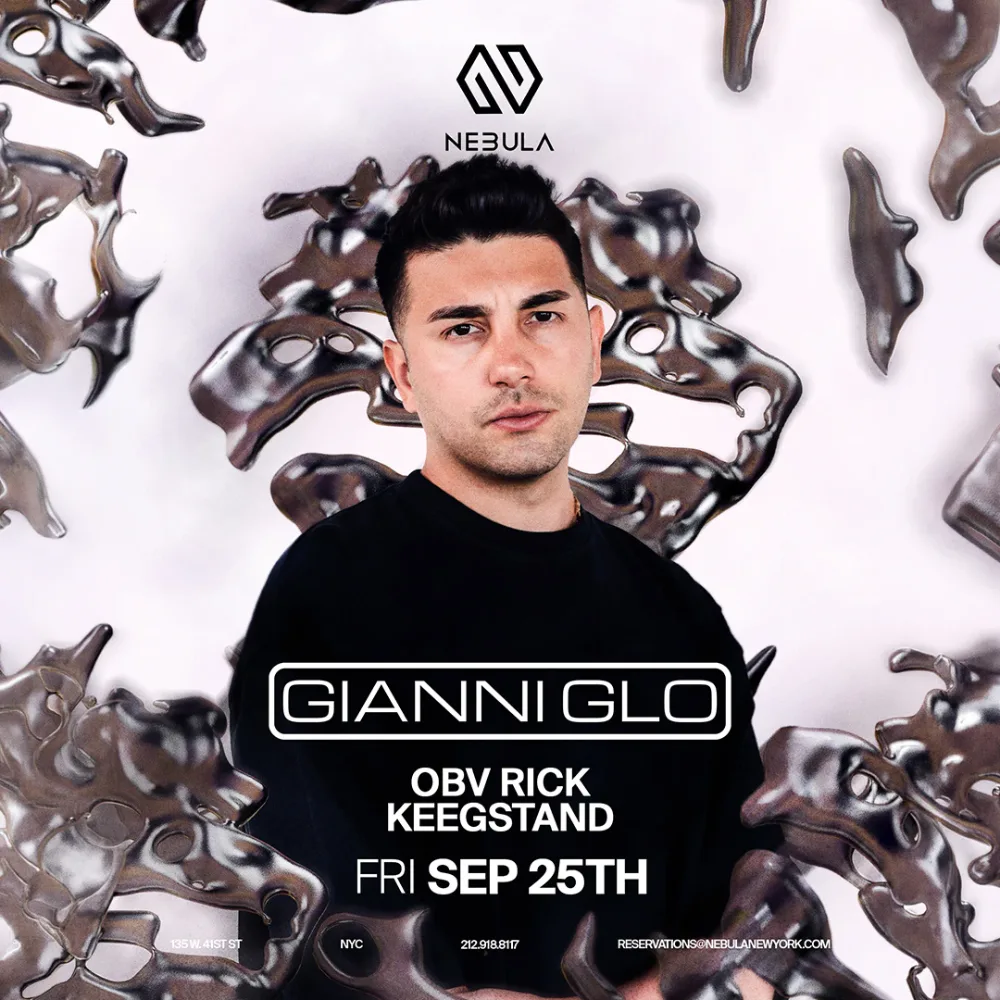 Gianni Glo — event flyer