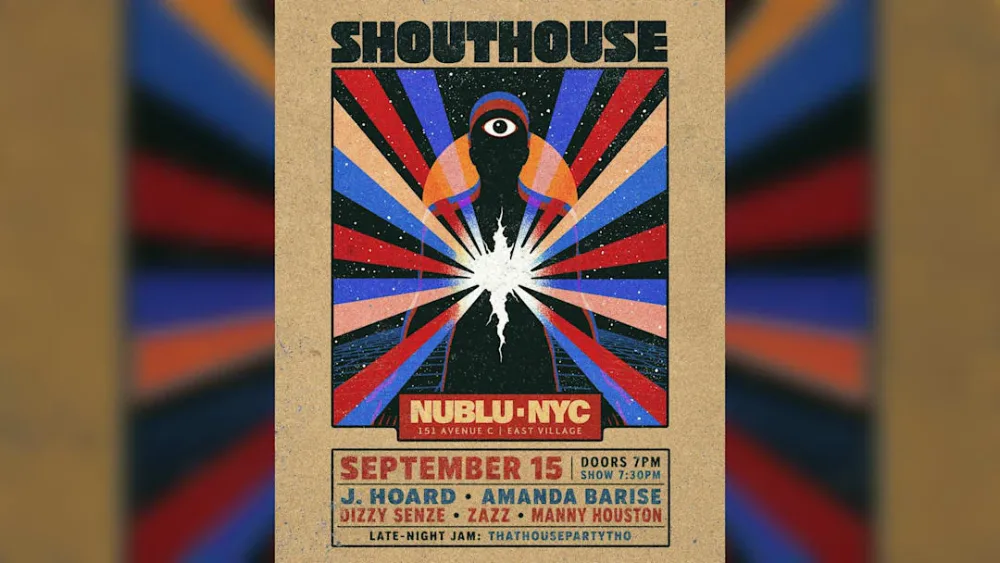 Shouthouse — event flyer