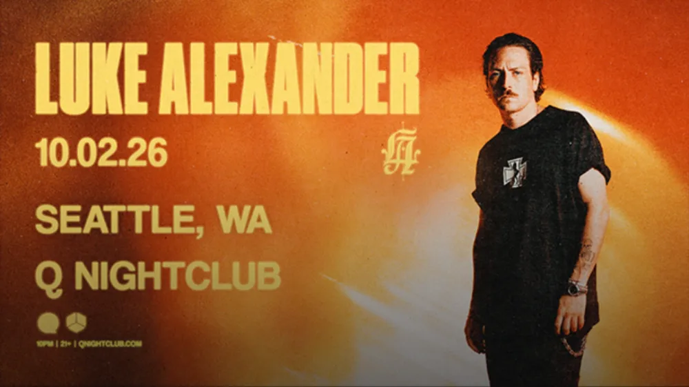 Event flyer for Luke Alexander