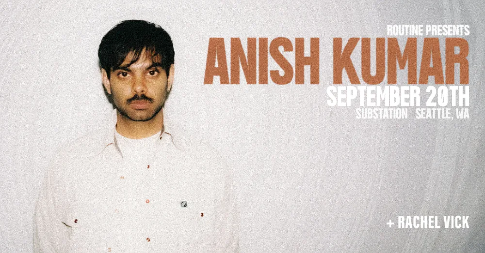 Event flyer for Anish Kumar
