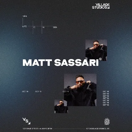 Matt Sassari — event flyer