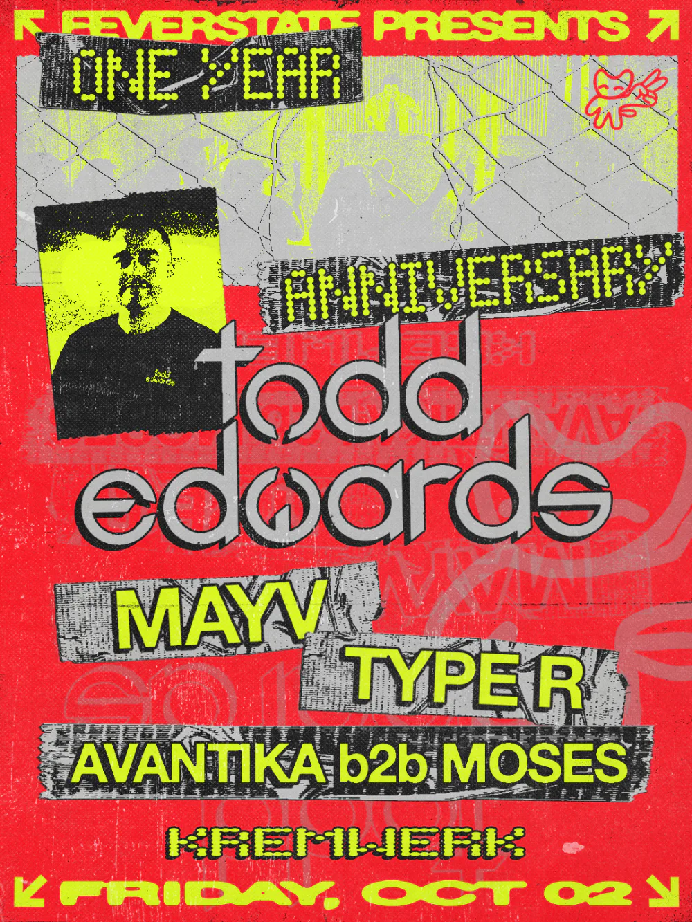 Event flyer for Gentlemens Club, Avantika, MAYV, Type R