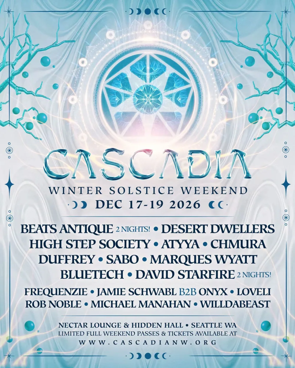 Cascadia Winter Solstice Weekend — event flyer
