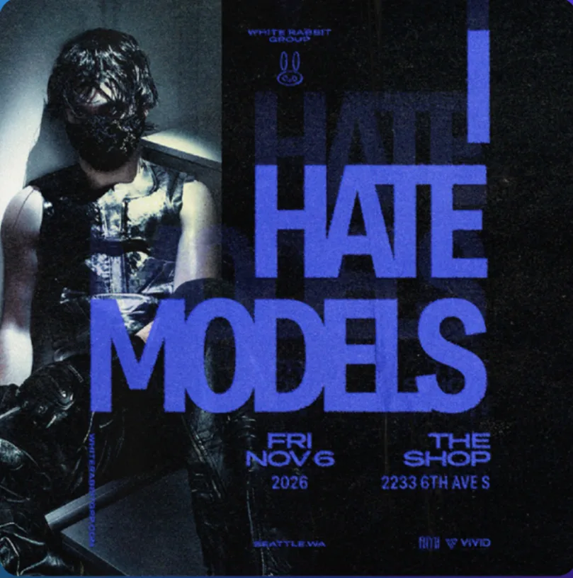 Event flyer for I Hate Models