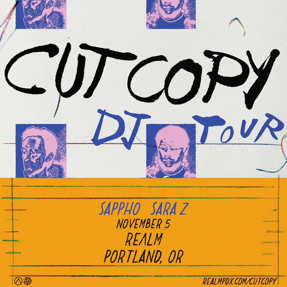Event flyer for Cut Copy