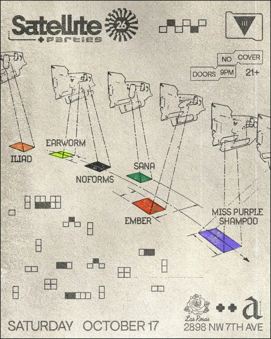 III Points Satellite:Iliad,Earworm,Noforms,SANA,EMBER,miss purple shampoo