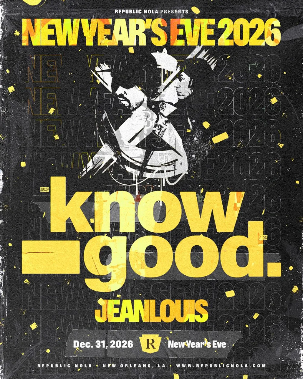 Know Good, Jeanlouis — event flyer