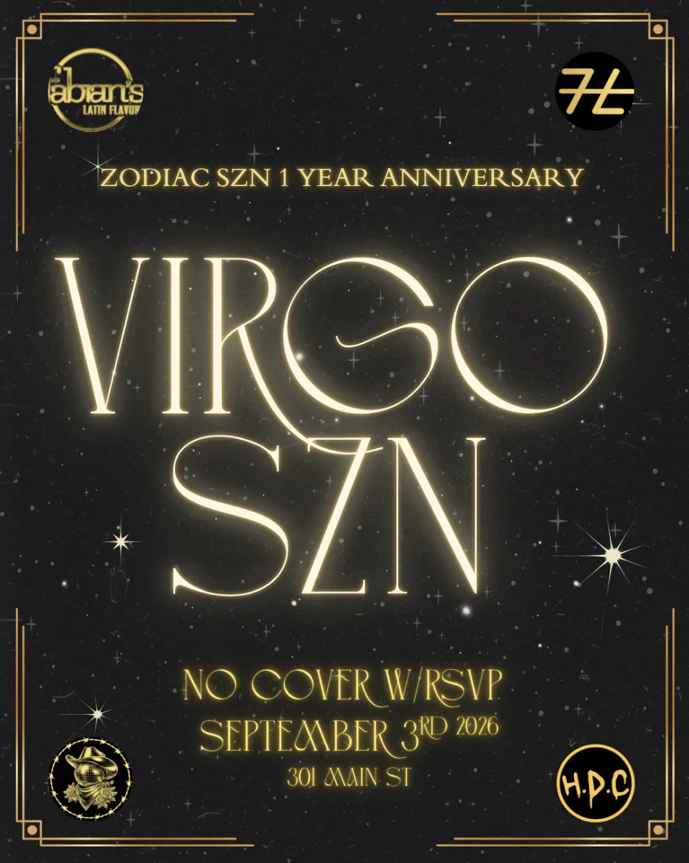 VIRGO SZN — event flyer