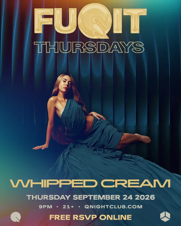 WHIPPED CREAM — event flyer