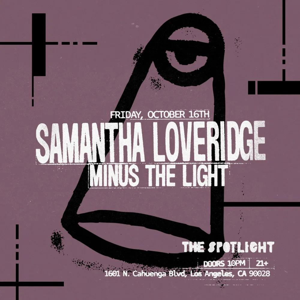 Samantha Loveridge — event flyer