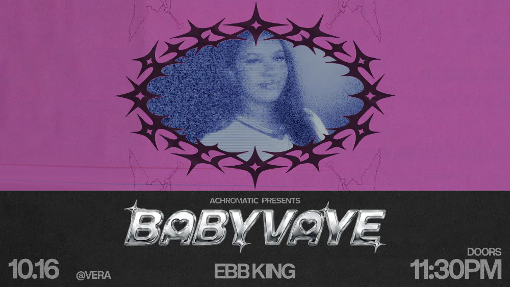 Achromatic Presents — event flyer