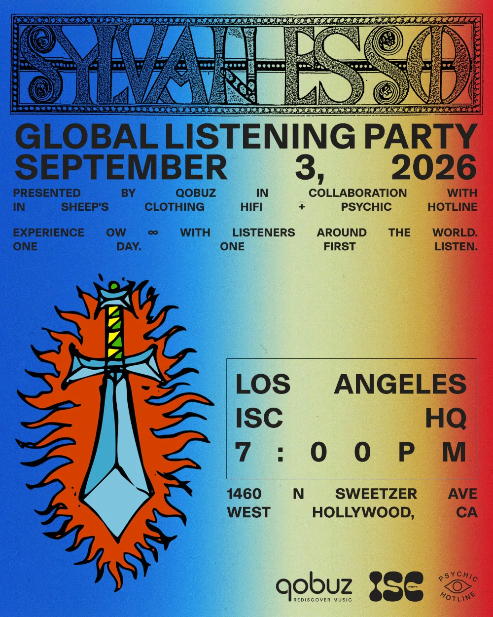 Sylvan Esso — event flyer
