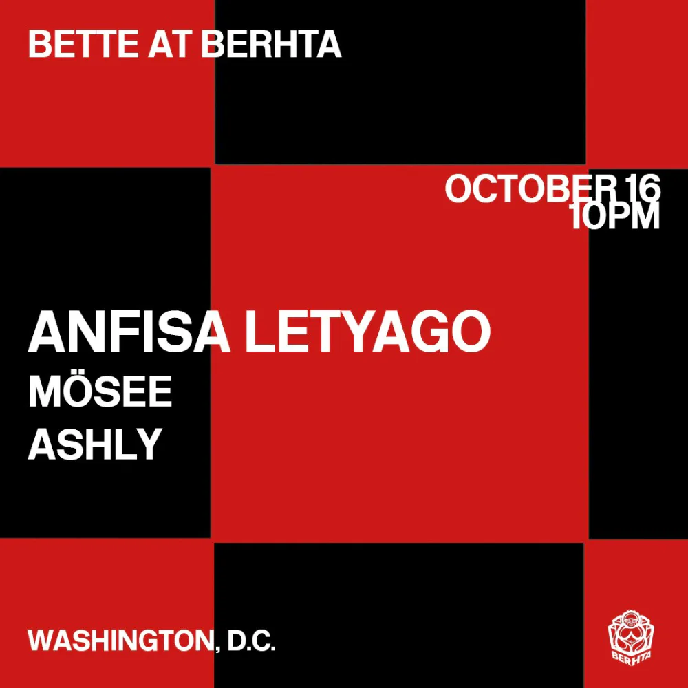 Anfisa Letyago — event flyer