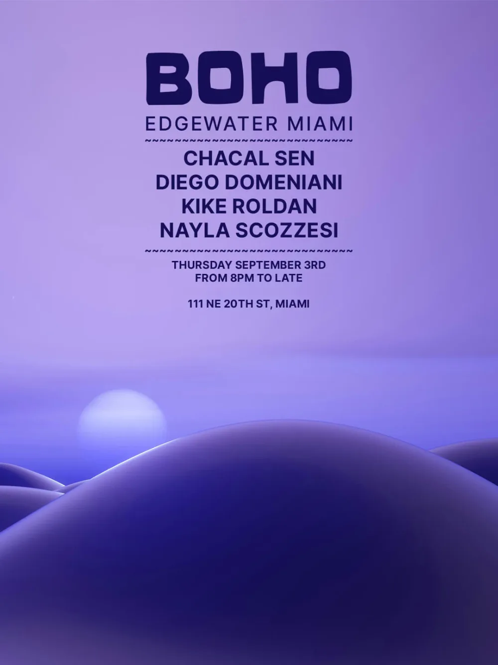 Kike Roldan, nayla scozzesi — event flyer
