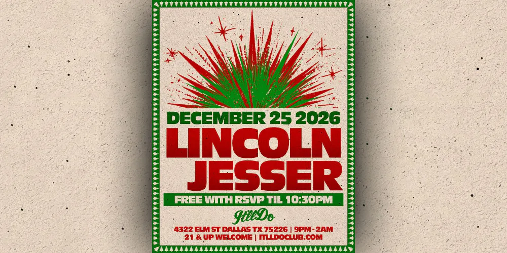 Lincoln Jesser — event flyer
