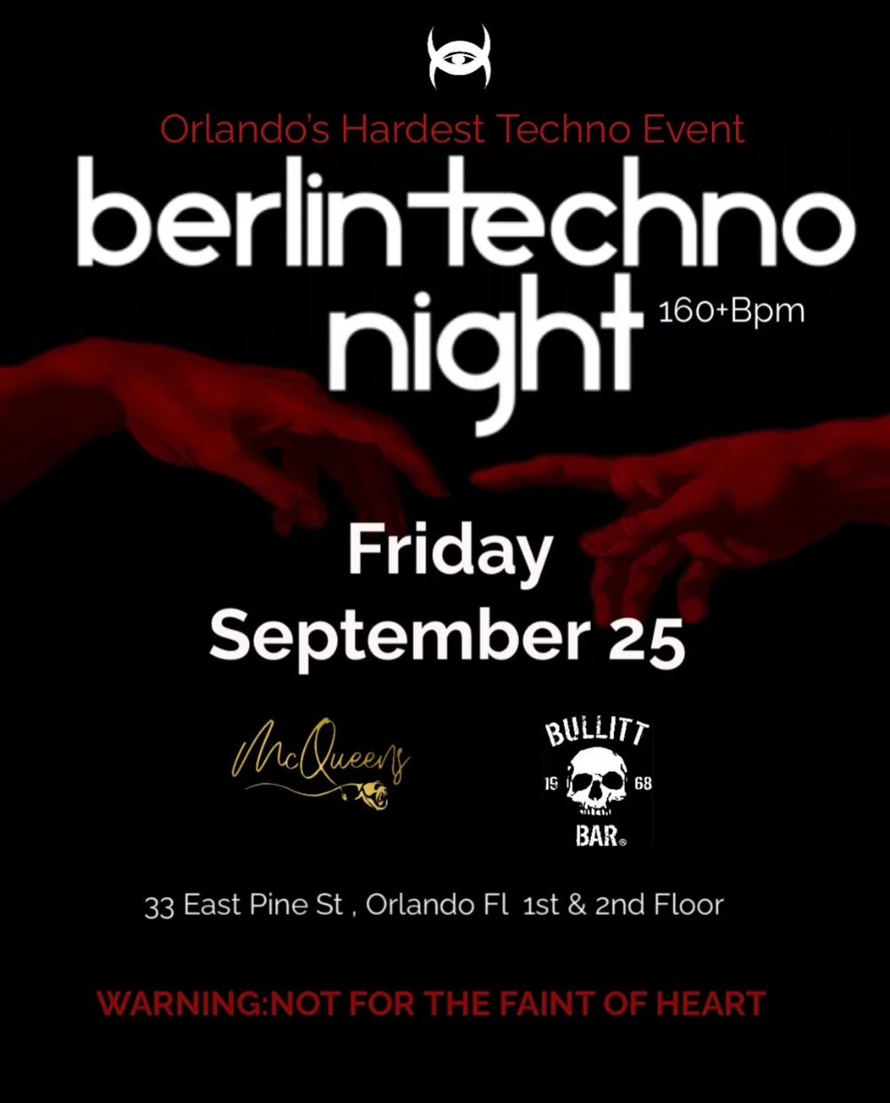 Berlin techno Night Two-Story Building