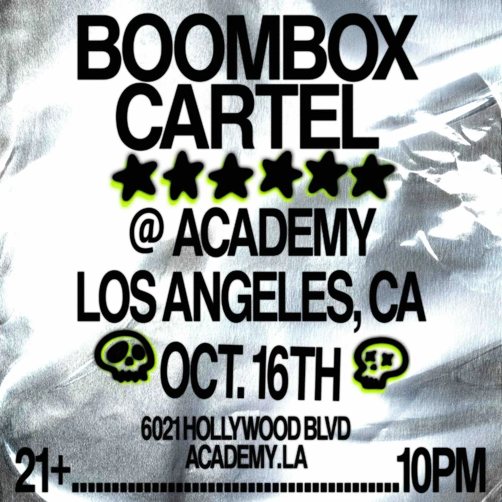 Boombox Cartel — event flyer