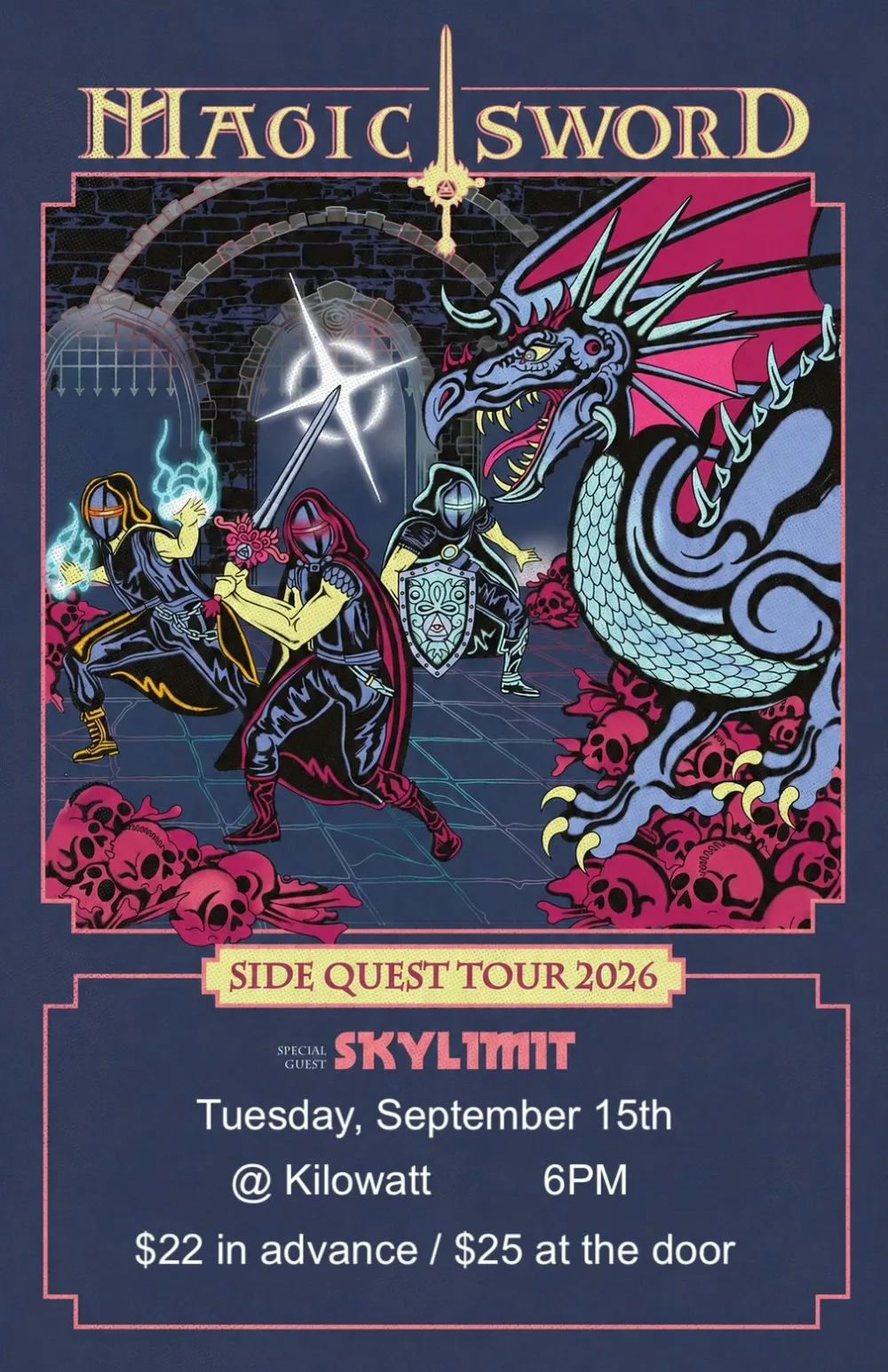 Magic Sword, Skylimit — event flyer