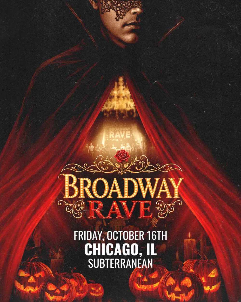 Broadway Rave — event flyer