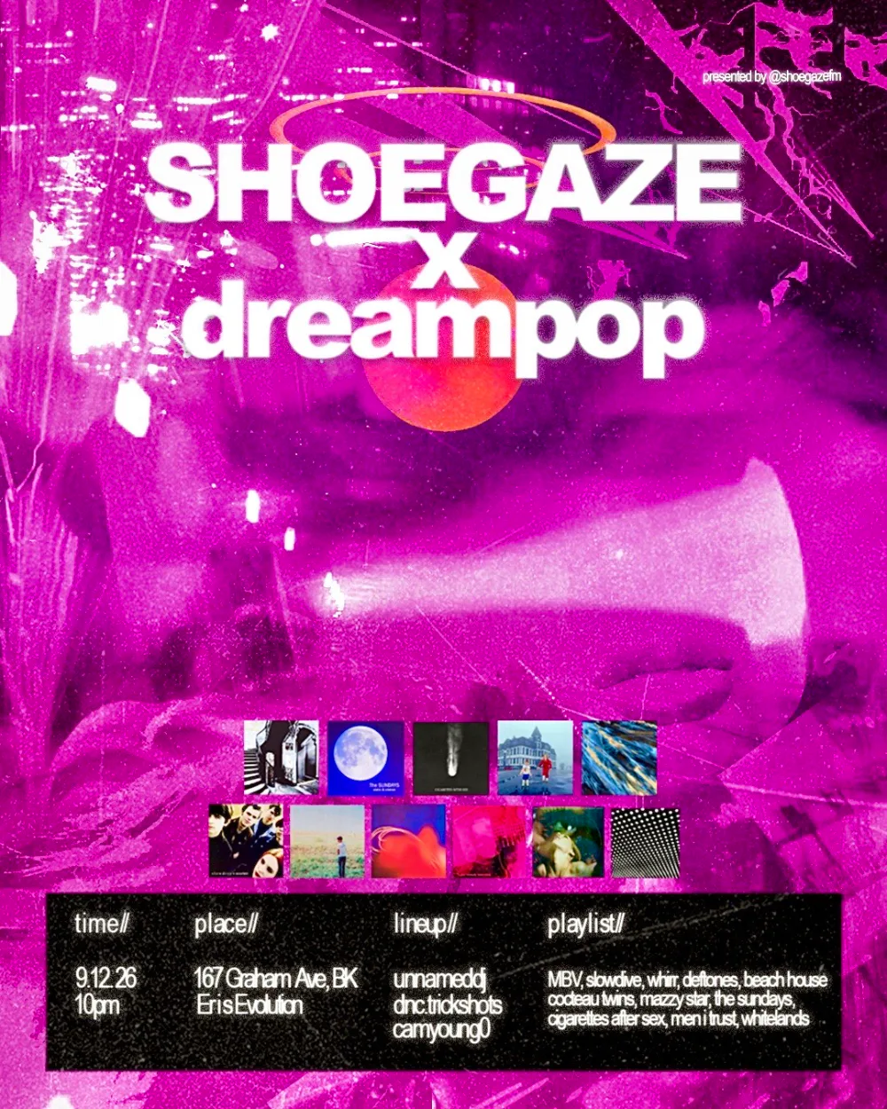 Shoegaze x Dreampop, MC Cece – Brooklyn – Sep 12 | Edmtrain