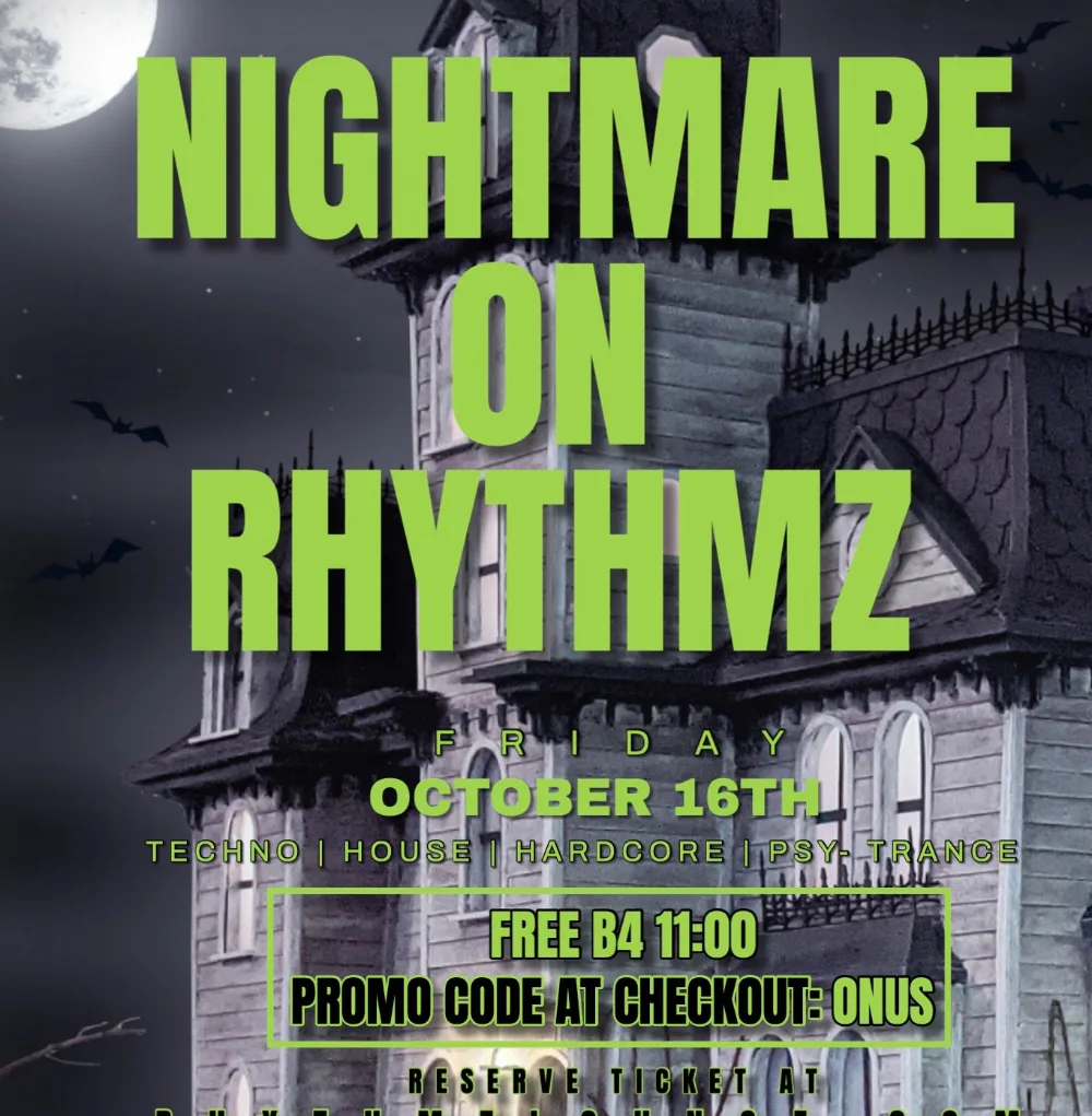 Nightmare On Rhythmz — event flyer