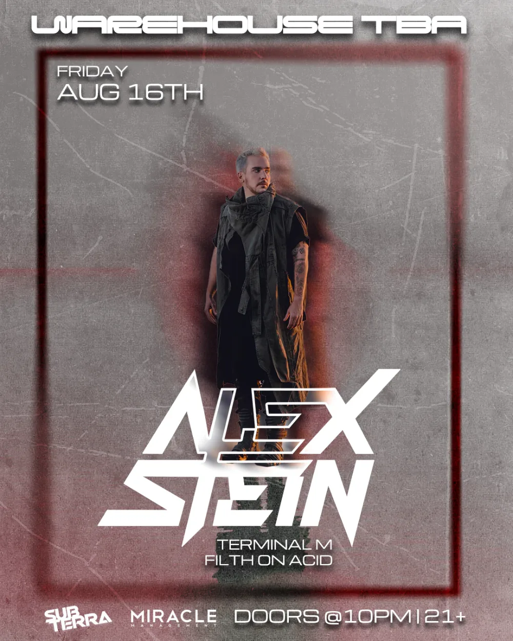 Alex Stein — event flyer