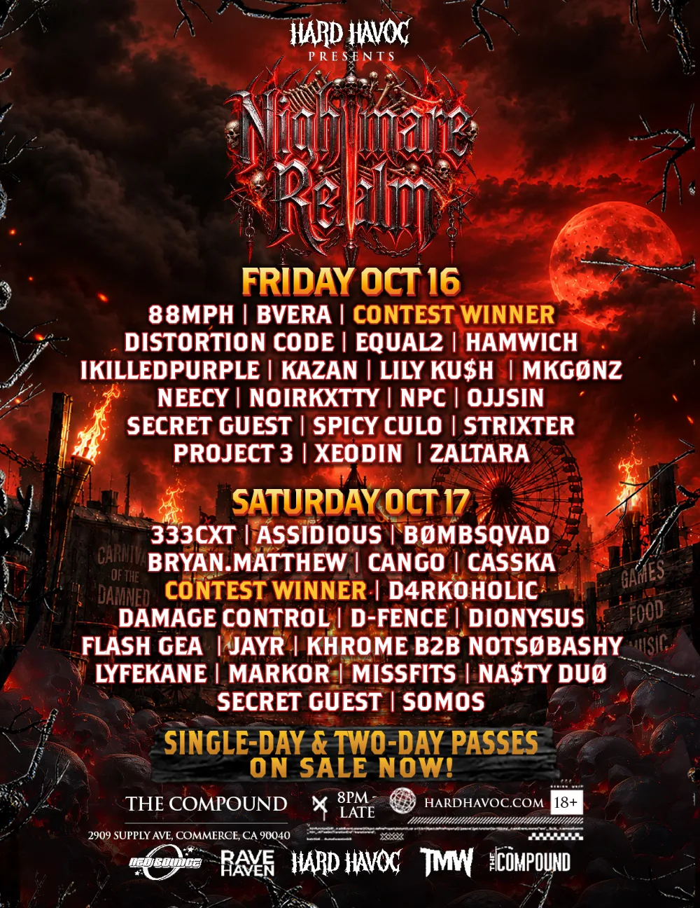 HARD HAVOC Presents — event flyer