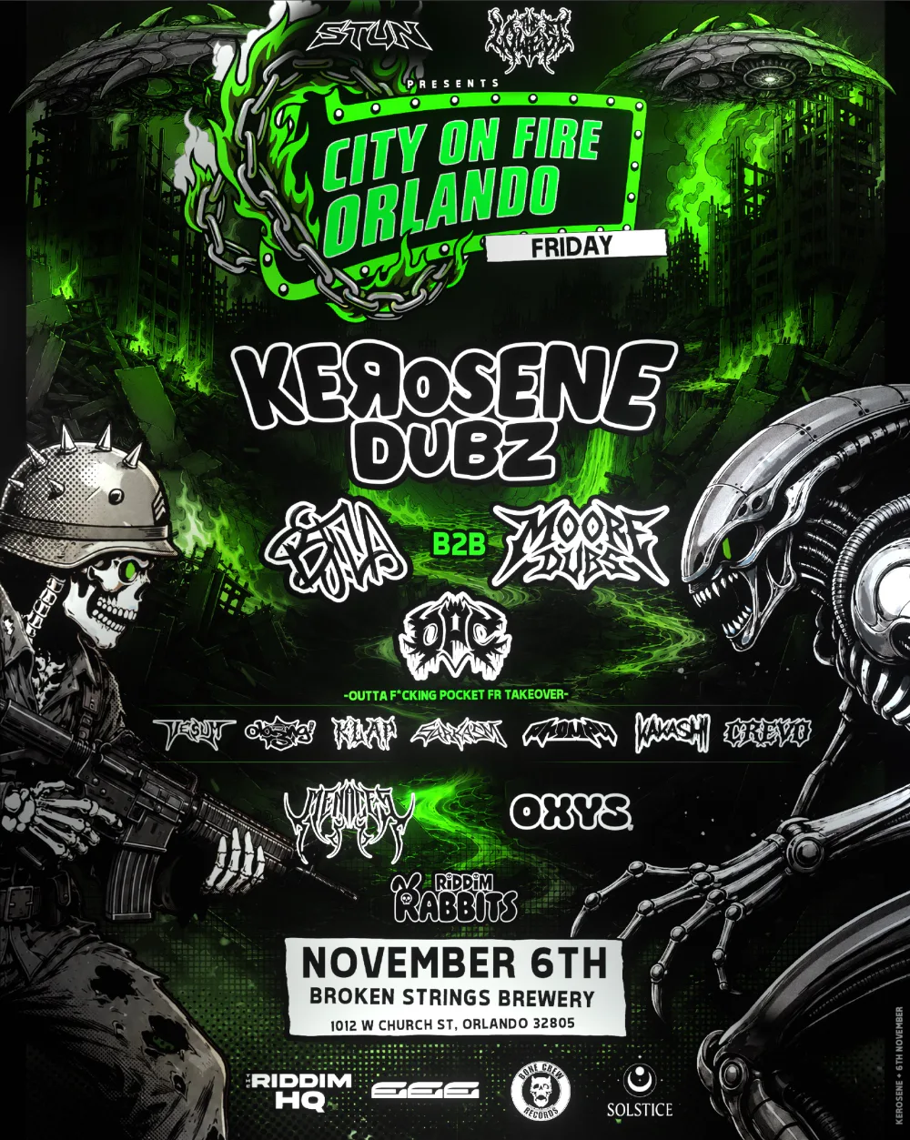 City On Fire: Kerosene / Friday artwork