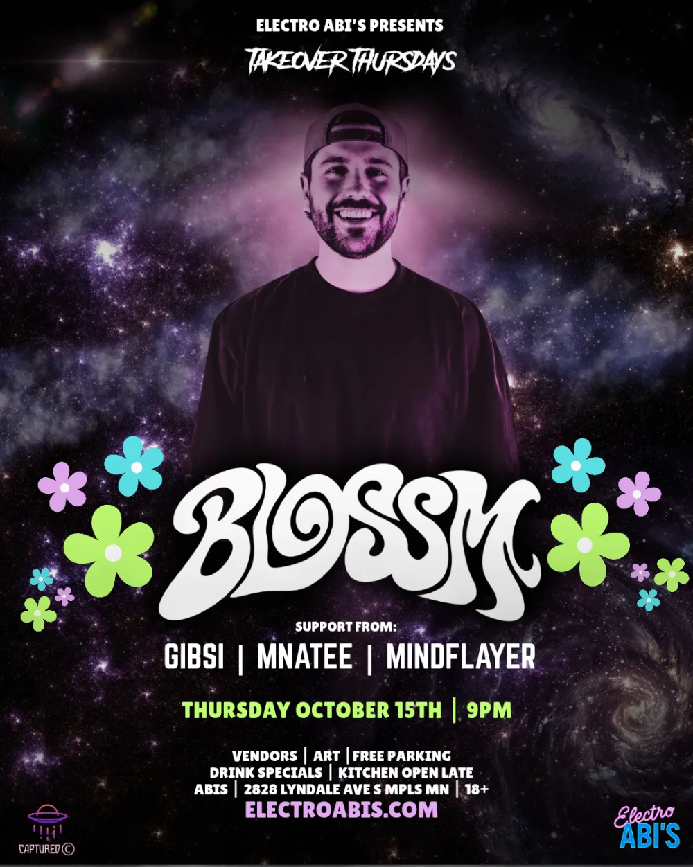 BLOSSM — event flyer