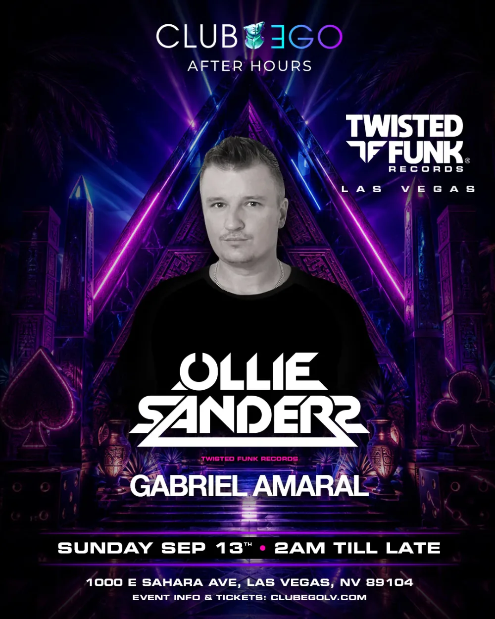 Ollie Sanders — event flyer