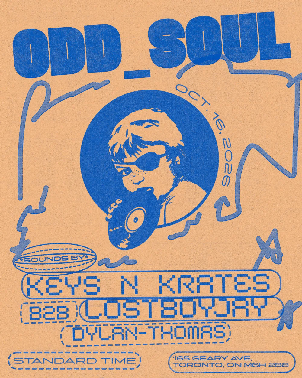 Odd Soul featuring — event flyer