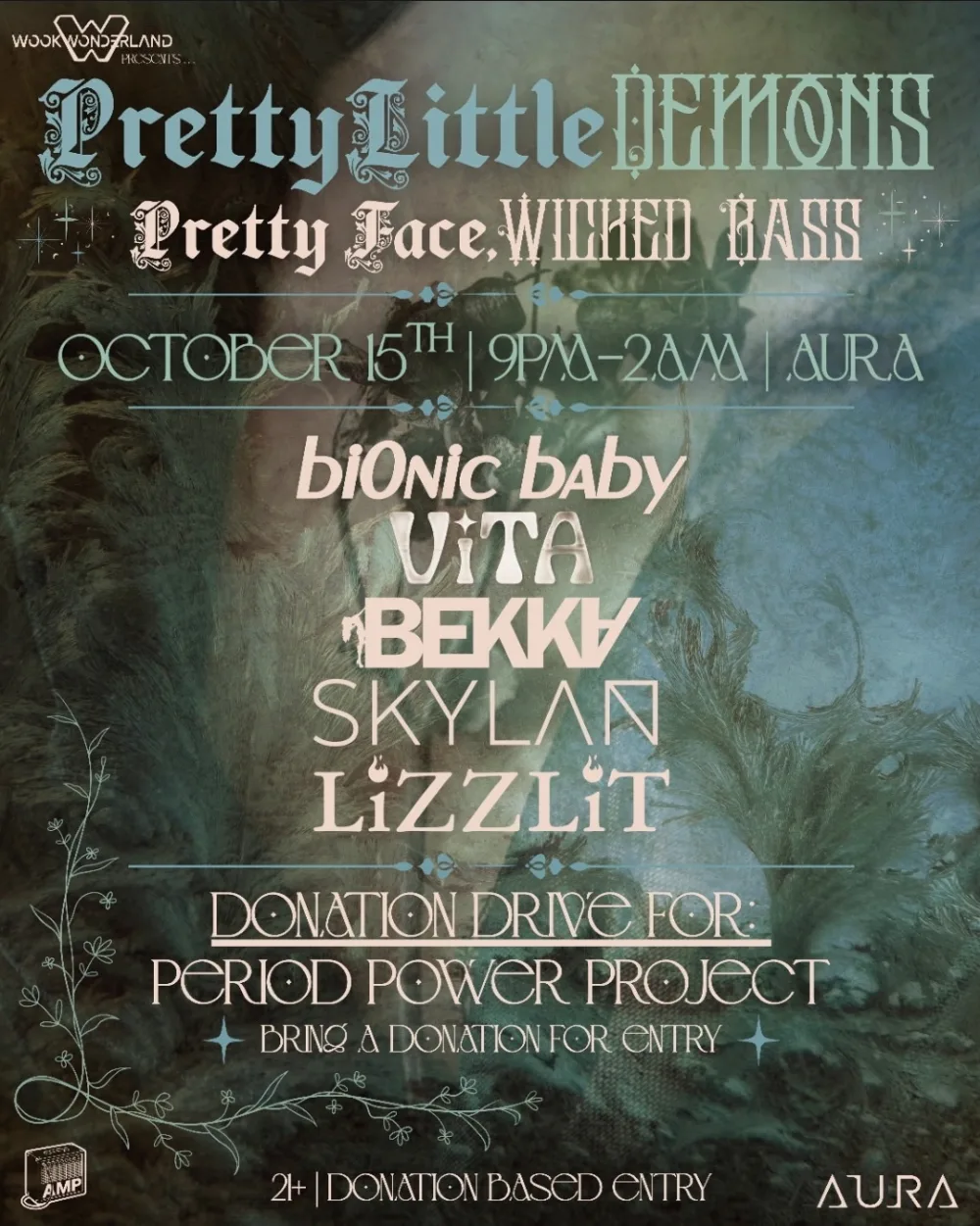 Wook Wonderland Presents - Pretty Little Demons — event flyer