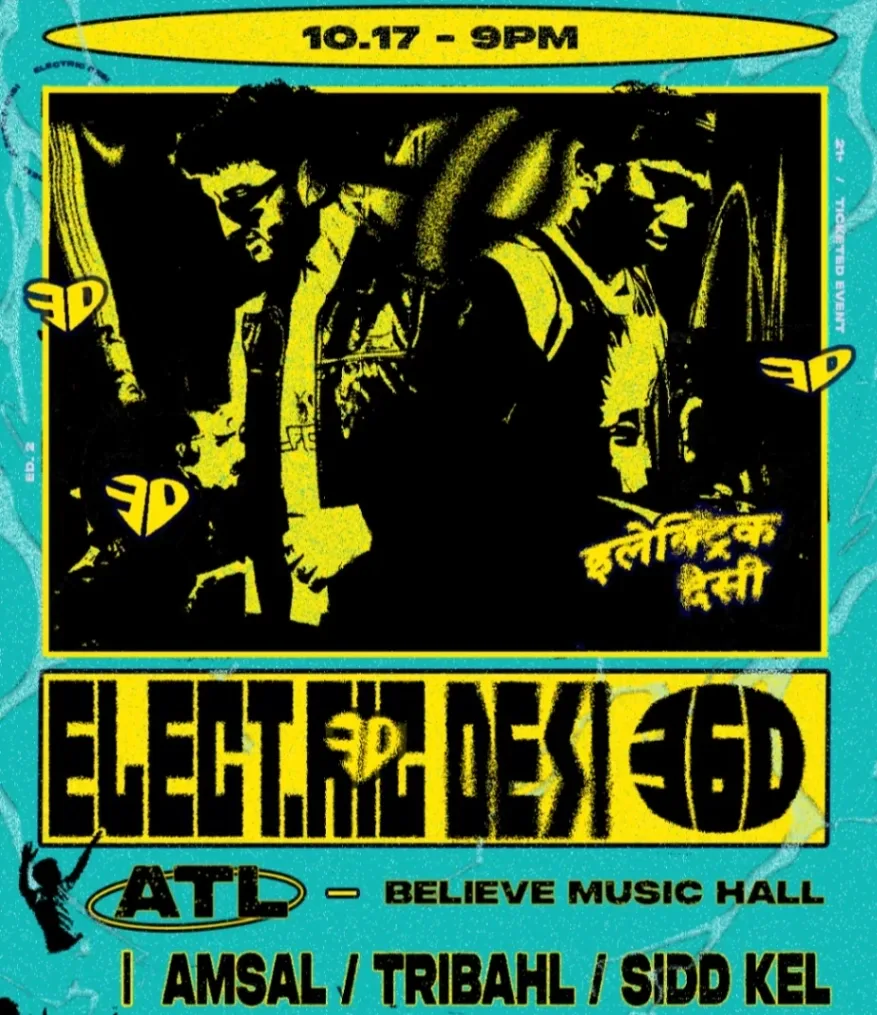 Electric Desi 360 — event flyer