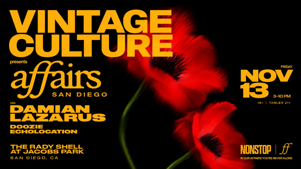 Affairs, Vintage Culture – San Diego – Nov 13 | Edmtrain