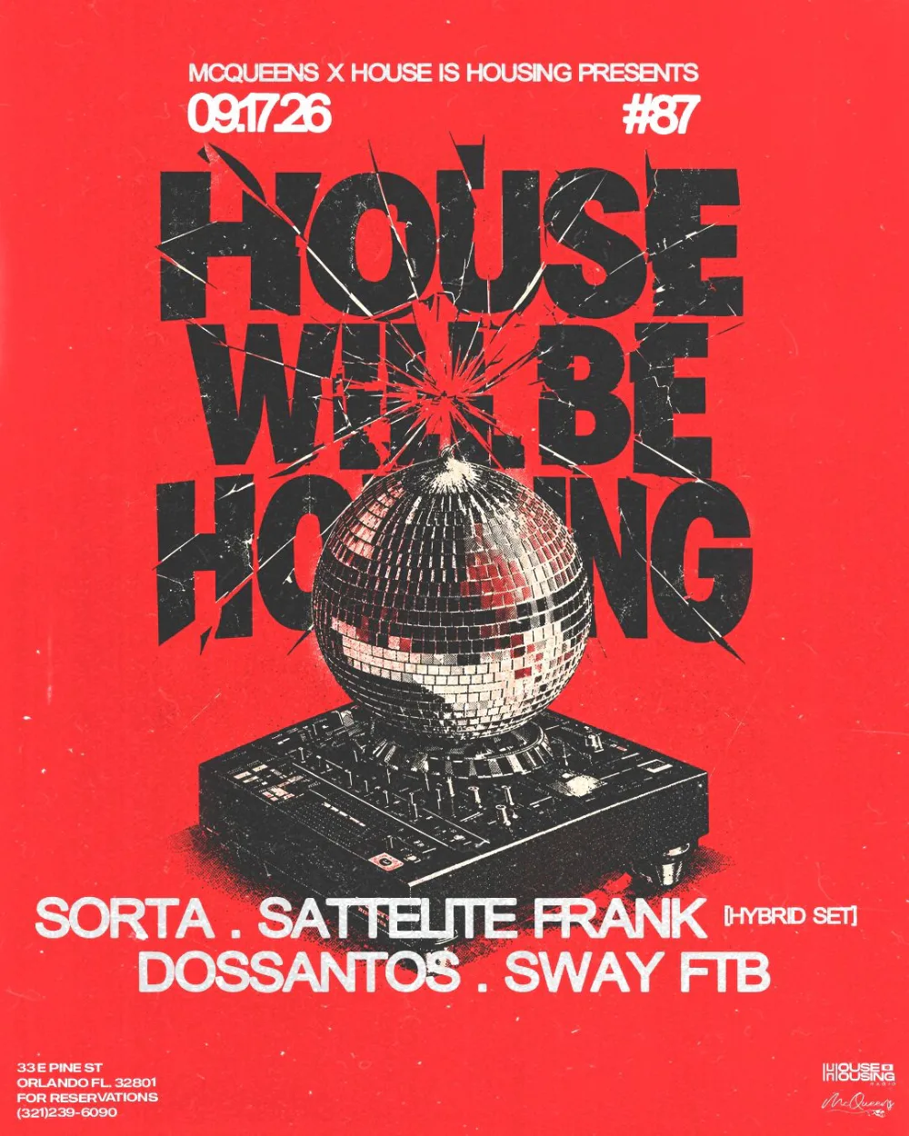 HOUSE IS HOUSING RADIO # 87:Satellite Frank,Sorta,Dossantos,Sway FTB