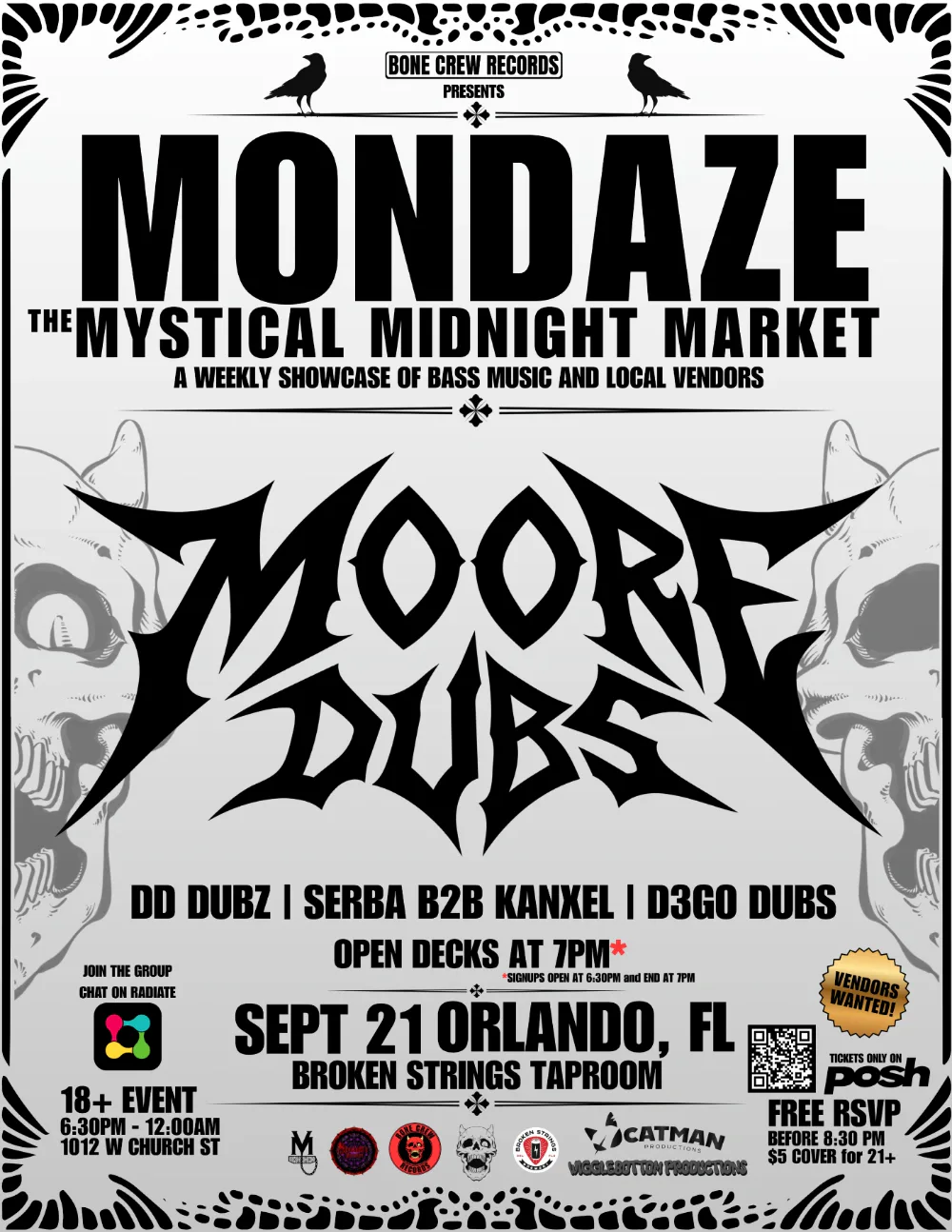 MONDAZE - The Mystical Midnight Market:Moore,Serbab2bKanxel,D3GO DUBZ,DD DUBS