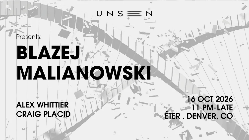 UNSEEN Presents — event flyer